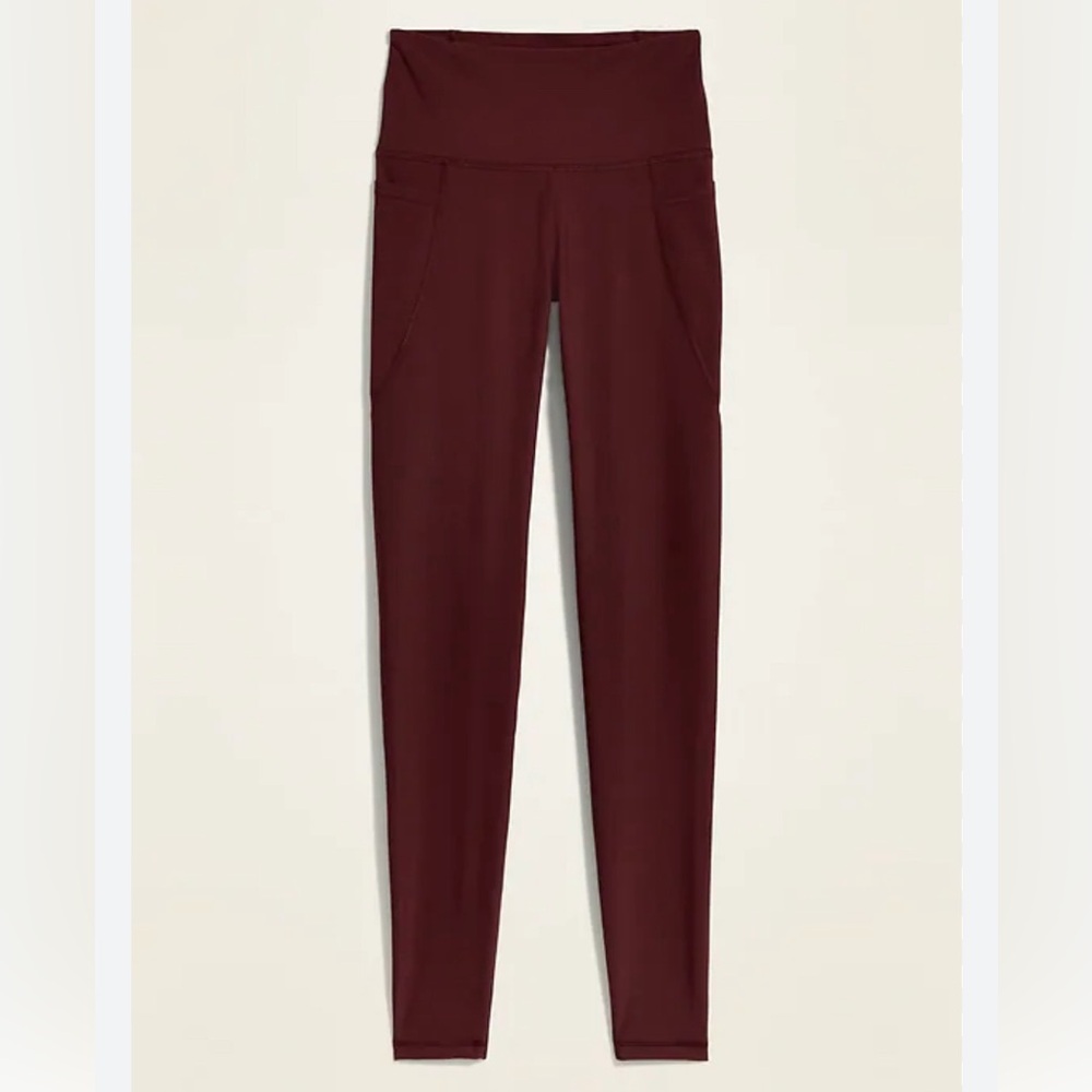 Old Navy High-Rise Leggings Go Dry Powersoft Size Medium with Pockets